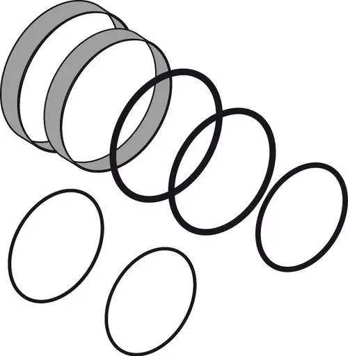 Dichtungsset von Ideal Standard, bestehend aus mehreren Ringen in unterschiedlichen Größen, die zur Abdichtung von Kartuschen verwendet werden.